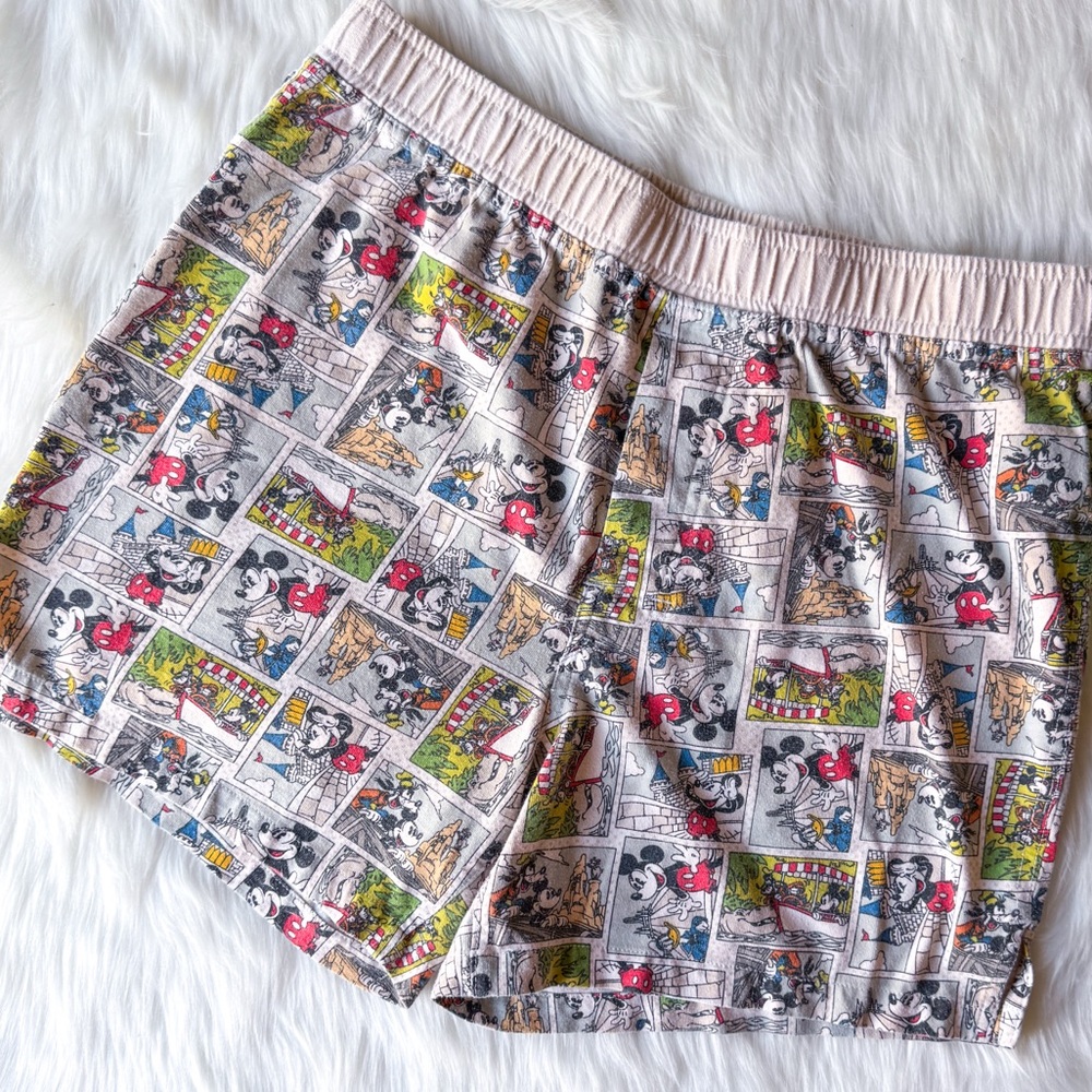 Disney Parks Mickey Mouse Comic Strip Boxer Shorts Adult Small